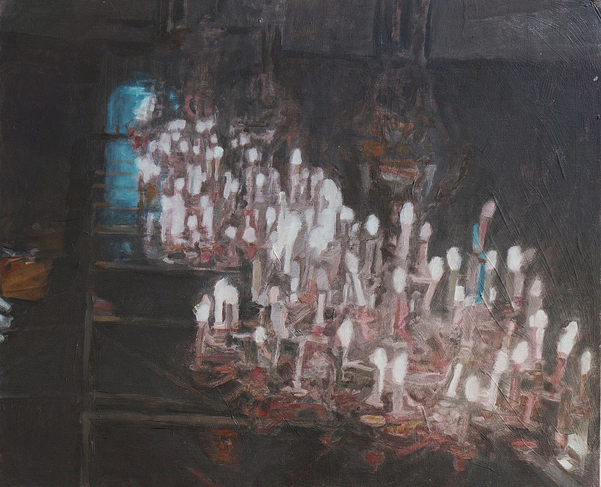 Sofia II, Öl auf Karton, 32 x 40 cm, 2014 - Leuchten